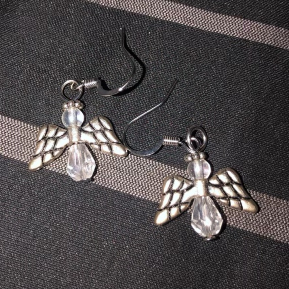 Angel earrings hand made
